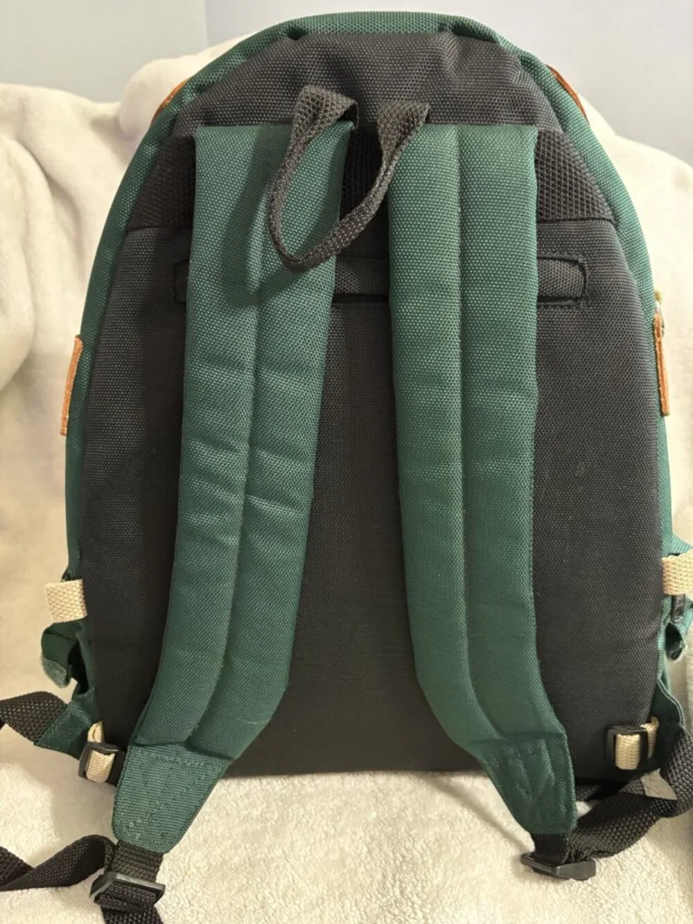 Vintage Canon Professional Photographer Camera Backpack Forest Green Canvas 1